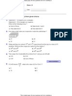 37940252 Math Olympiad Class 6 Sample Paper