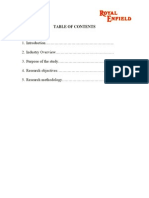 Introduction .. 2. Industry Overview 3. Purpose of The Study . 4. Research Objectives . 5. Research Methodology