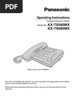 KX-TS560MX KX-TS580MX: Operating Instructions