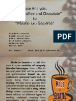 Case Analysis: "Custom Coffee and Chocolate" To "Made in Seattle"