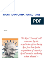 Right to Information Act 2005 overview