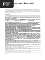 Consultancy Agreement Template