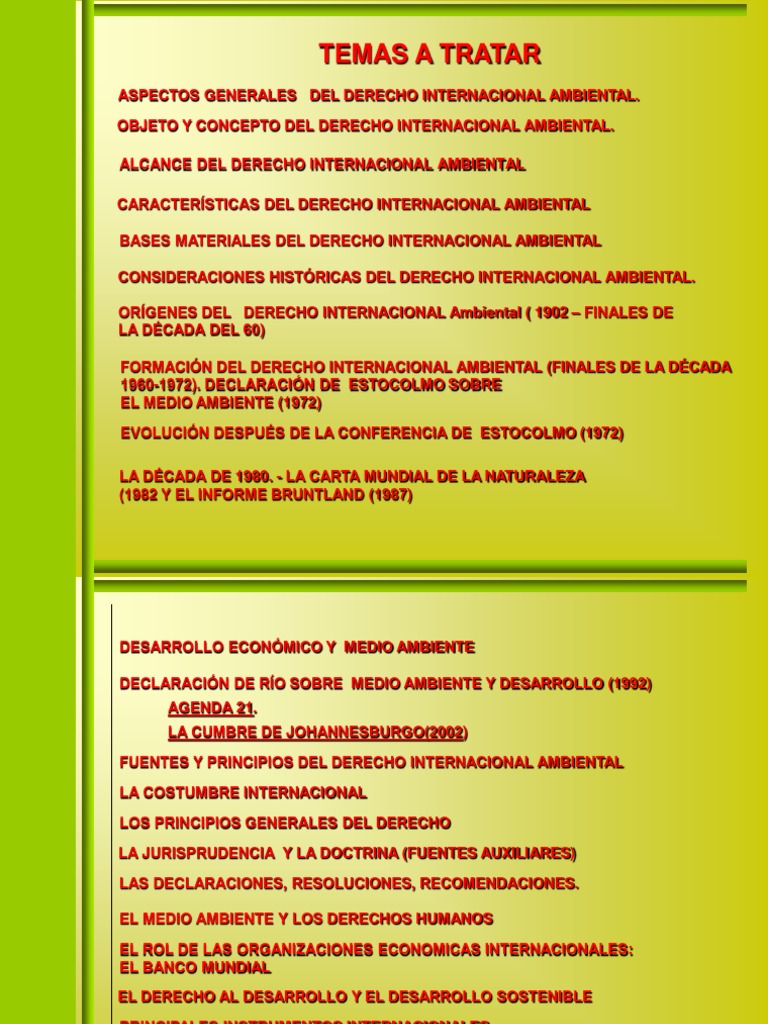 Curso Derecho y Legislacion Ambiental  Derechos humanos 