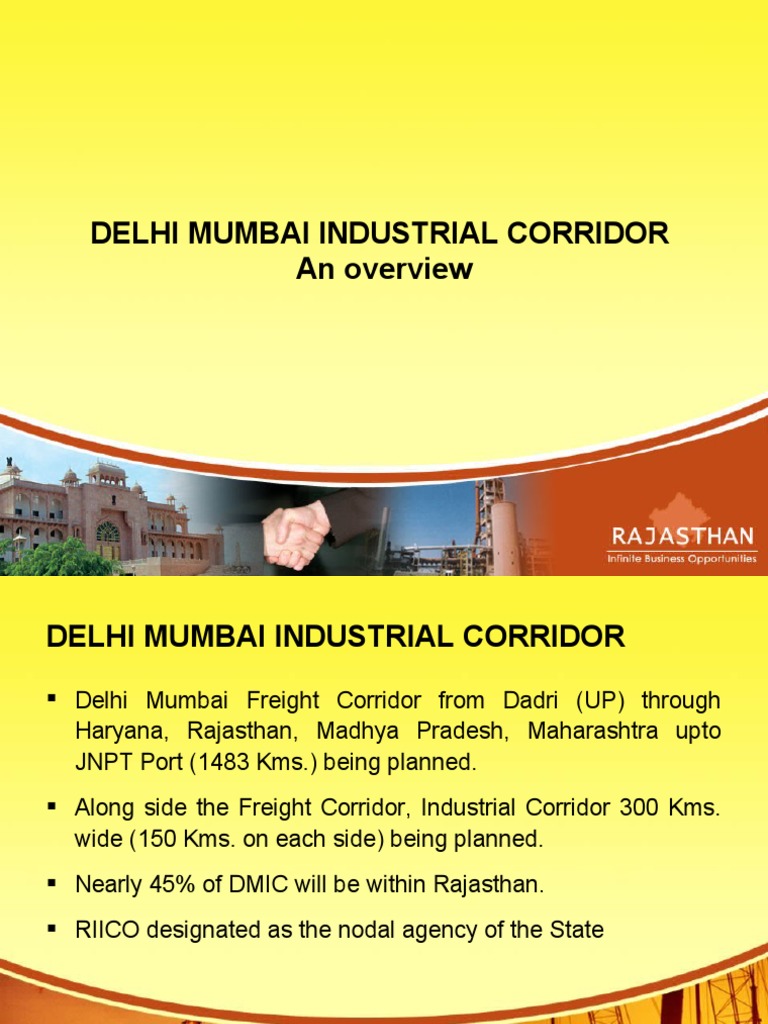 DMIC Development Overview in Rajasthan | PDF | Industries | Road Transport