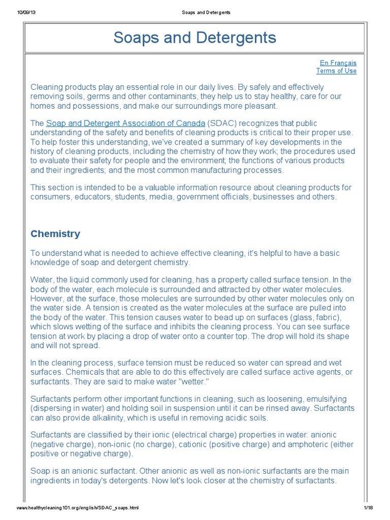 Soaps and Detergents Soap Sewage Treatment Free 30day Trial Scribd