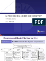 Nvironmental Ealth Udget Review