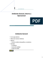 Ambiente General, Interno y Operacional