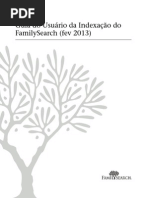Guia do usuário da indexação do family search