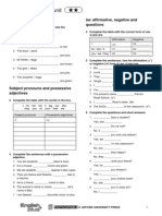 Grammar Starter Unit: Possessive 'S Questions