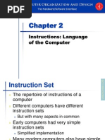 Chapter 2 Instructions Language of The Computer