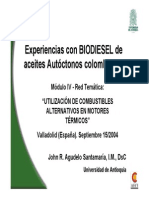 Biodiesel Colombiano