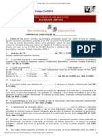 Modelo básico de Contrato Social de Sociedade Limitada