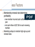 Key Success Factors: Membership Renewal Rate Determines Profitability