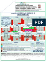 Calendário Letivo Diurno Ejav 2013