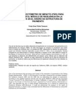 CBR vs Deflectometro de Impacto Para Determinar El Modulo de Resiliencia en La Sub Rasante