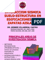 Interacion Sismica Suelo Estructuras en Edificaciones Con Zapatas Aisladas