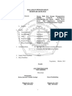 Halaman Pengesahan Usul Seminar Geologi