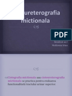 Cistoureterogafia mictionala
