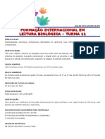 Ementa Internacional Leitura Biologica Londrina DEZEMBRO-2013