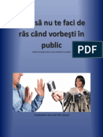 Cum Sa Nu Te Faci de Ras Cand Vorbesti in Public