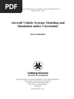 Aircraft Vehicle Systems Modelling and Simulation Under Uncertainty