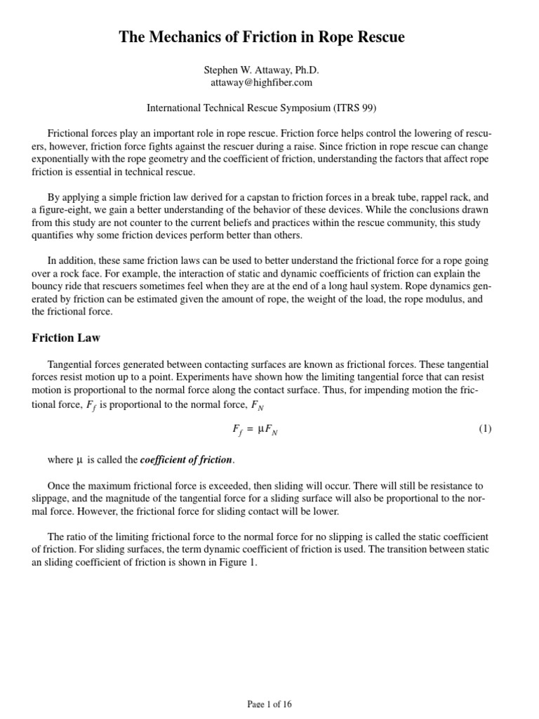 Att_frict Capstan Equation Friction Rope