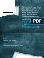 Five Rules For Creating Great Presentations