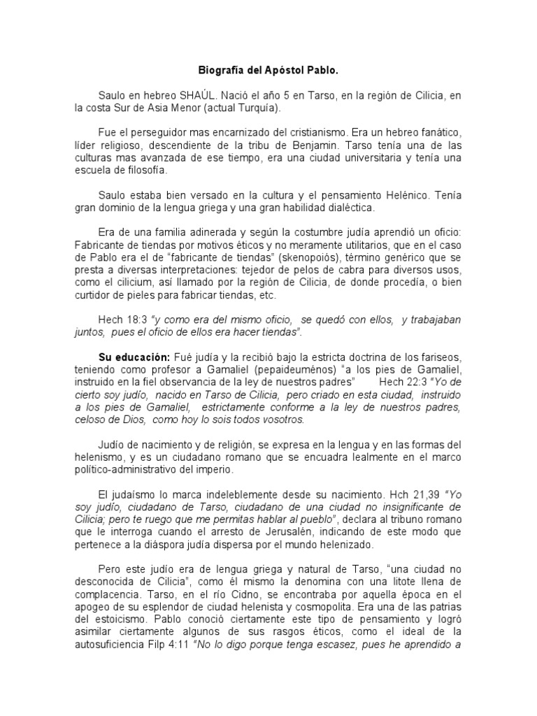 La Conversión De Saulo De Tarso Del Perseguidor De Cristianos Al