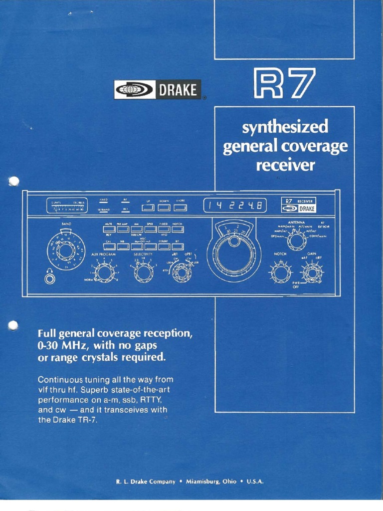 Drake R7 | PDF