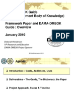 DAMA-DMBOK Status Report Jan2010