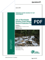 City of Revelstoke Greeley Creek Watershed Source Protection Plan 2013