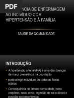 ASSISTÊNCIA DE ENFERMAGEM AO INDIVÍDUO COM HIPERTENSÃO E