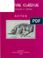 Instituto de Estudos Clássicos - As Línguas Clássicas I - Investigação e Ensino (1993)