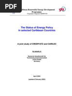 Download The Status of Energy Policy Study in selected Caribbean Countries 2005 by Detlef Loy SN17290150 doc pdf