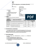 Programa Analítico de Asignatura y Actividade1