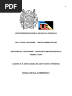 GUIA DIDÁCTICA APUNTES Y EJERCICIOS DE METODOLOGÍA DE INVESTIGACIÓN II