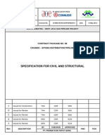 Specification For Civil and Structural: Contract Package No. 3B Cikande - Bitung Distribution Pipeline