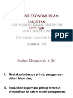 Analisis Ekonomi Islam Lanjutan