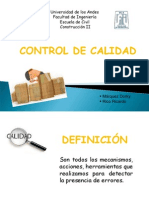 Control de Calidad en Revestimientos