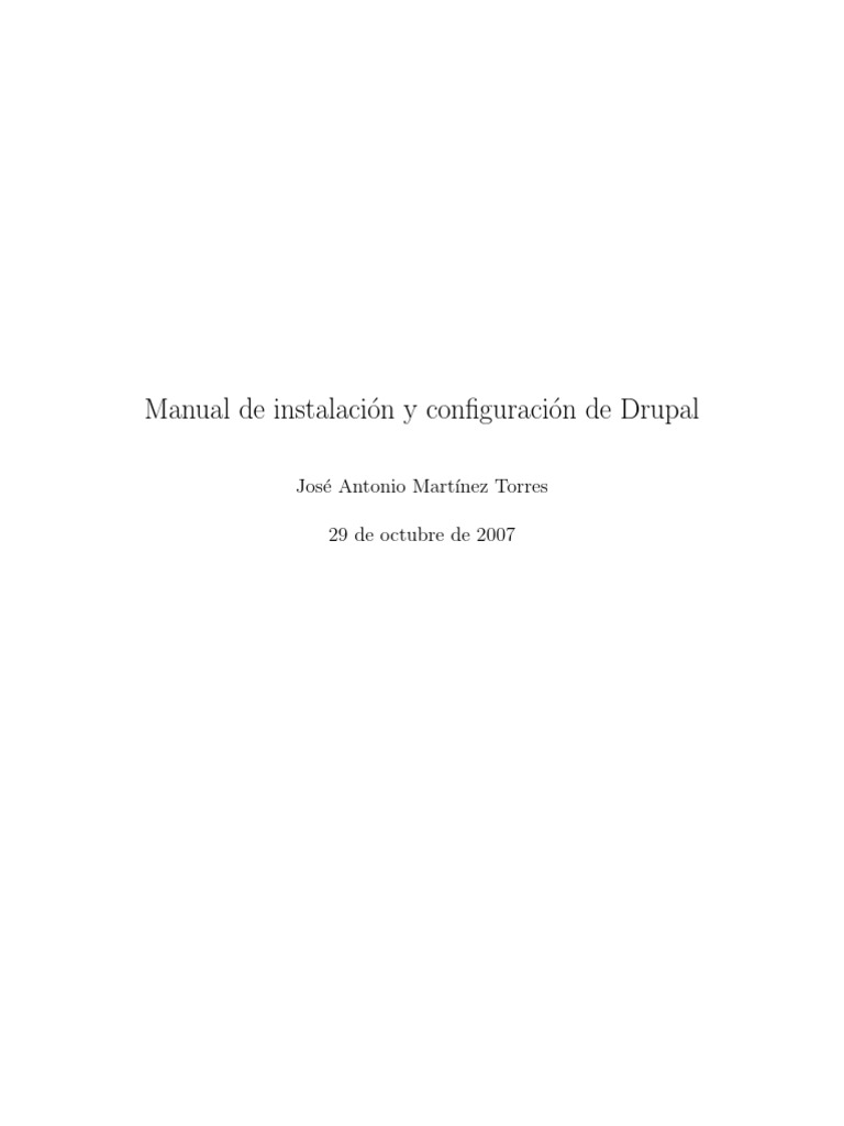 Manual Drupal | PDF | Drupal | Php
