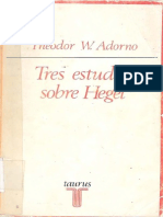 48831741 ADORNO Theodor Tres Estudios Sobre Hegel