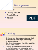 Quality Management: Training Quality Circles Bench Mark Kaizen