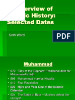 An Overview of Islamic History: Selected Dates: Seth Ward