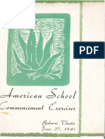 ASF Commencement Announcement 1941