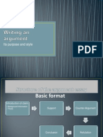 Writing An Argument