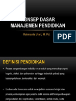 Konsep Dasar Manajemen Pendidikan PDF