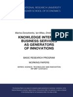 Knowledge Intensive Business Services As Generators of Innovations