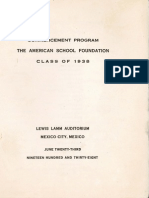 ASF Commencement Program 1938