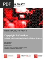 Download LSE MPP Policy Brief 9 Copyright and Creation by torrentfreak SN172985274 doc pdf