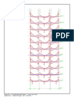 ETABS v9.5.0 - File: MODELARE-PERETI (FINAL) - January 16,2013 20:43 Elevation View - C Moment 3-3 Diagram (INF) - KN-M Units